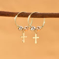 Cross Hoop Earrings – Imported Christian Jewelry for Girls in Pakistan