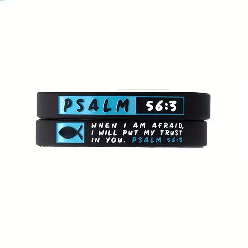 Christian Silicone Bible Verse Wristbands – Random 4 Pieces |
